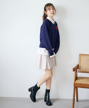 画像をギャラリービューアに読み込む, ハートモチーフ襟付きニット/TT618306