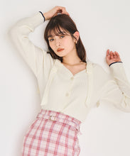 画像をギャラリービューアに読み込む, 肩リボン配色ニット/TT618307