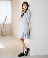 画像をギャラリービューアに読み込む, 配色ポロニットワンピース/TT627404