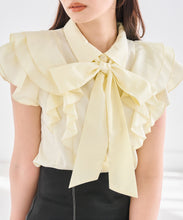 画像をギャラリービューアに読み込む, 袖フリルボウタイブラウス/TT628101