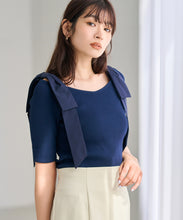 画像をギャラリービューアに読み込む, ショルダーリボンニット/TT628301