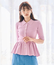 画像をギャラリービューアに読み込む, 襟付きペプラムニット/TT628303