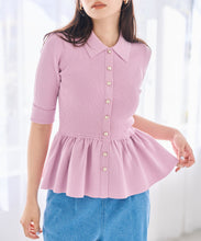 画像をギャラリービューアに読み込む, 襟付きペプラムニット/TT628303