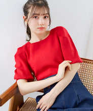 画像をギャラリービューアに読み込む, 5分袖ハート刺繍ニット/TT628305