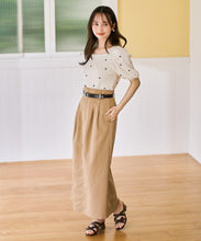 画像をギャラリービューアに読み込む, 5分袖ハート刺繍ニット/TT628305