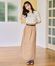 画像をギャラリービューアに読み込む, 5分袖ハート刺繍ニット/TT628305