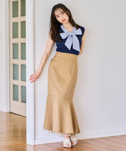 画像をギャラリービューアに読み込む, 【予約販売/4月下旬発売予定】ボウタイフレンチ袖ニット/TT628308