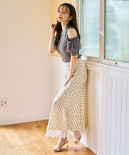 画像をギャラリービューアに読み込む, 【予約販売/4下中旬発売予定】肩開きプリーツギャザーニット/TT628309