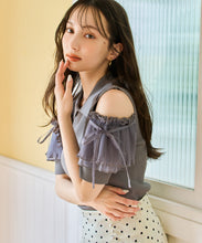 画像をギャラリービューアに読み込む, 【予約販売/4下中旬発売予定】肩開きプリーツギャザーニット/TT628309