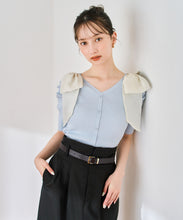 画像をギャラリービューアに読み込む, 前後2way肩リボンギャザーニット/TT628312