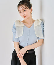 画像をギャラリービューアに読み込む, 前後2way肩リボンギャザーニット/TT628312