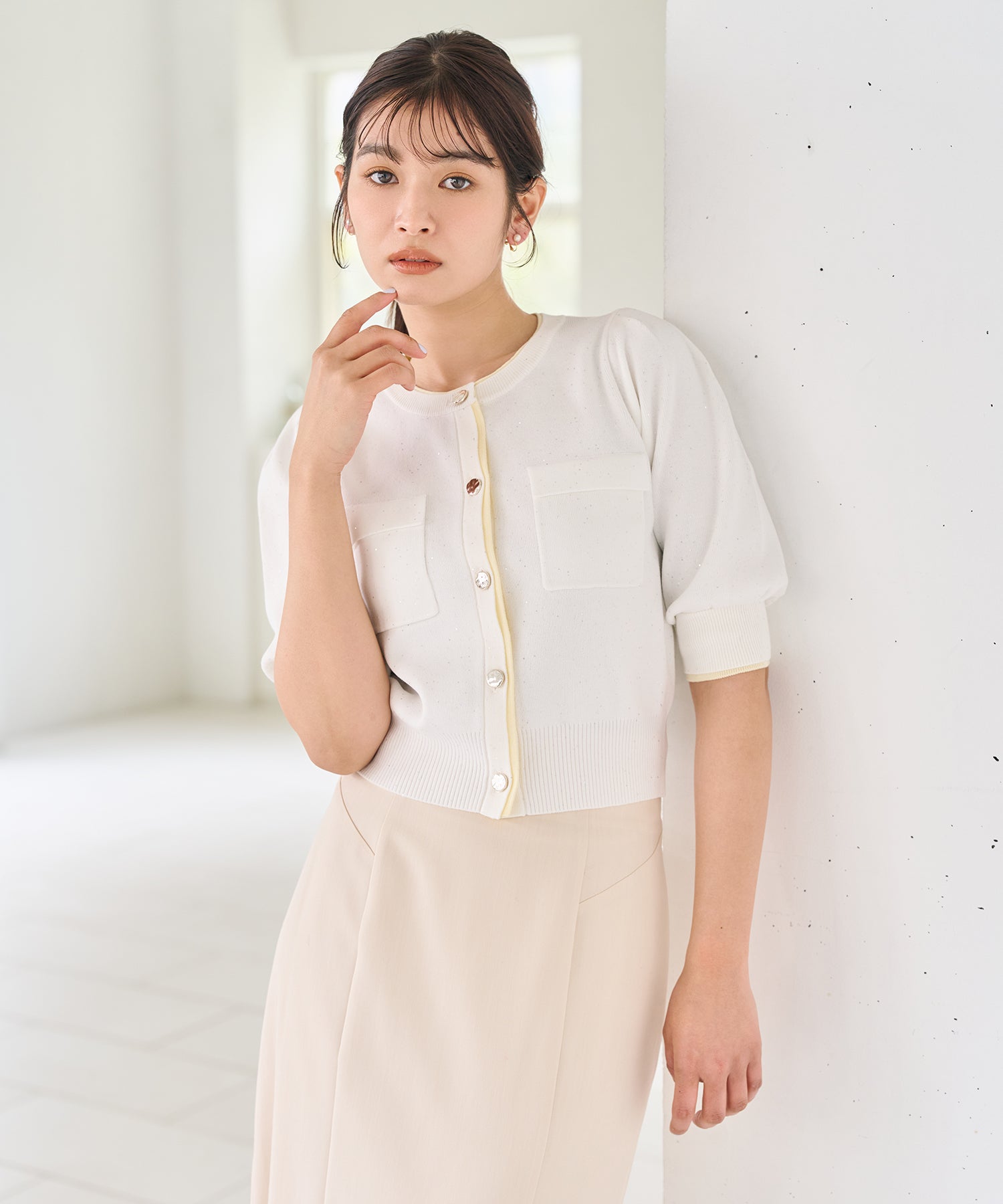 再入荷】配色スパンコールカーディガン/TT628401 – MISCH MASCH|31