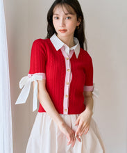 画像をギャラリービューアに読み込む, ケーブル編みレイヤードカーディガン/TT628404