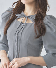 画像をギャラリービューアに読み込む, チドリチェックリボンワンピース/MM437404