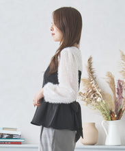 画像をギャラリービューアに読み込む, フリンジ切替ペプラムブラウス/MM438109