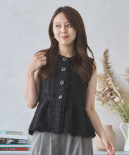 画像をギャラリービューアに読み込む, ツイードペプラムジレ/MM438504