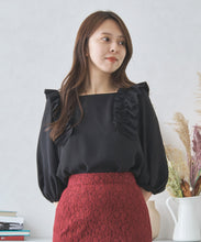 画像をギャラリービューアに読み込む, ショルダーフリルブラウス/MM43811