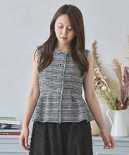 画像をギャラリービューアに読み込む, ツイードペプラムジレ/MM438504