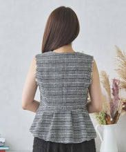 画像をギャラリービューアに読み込む, ツイードペプラムジレ/MM438504