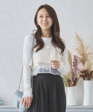 画像をギャラリービューアに読み込む, ジャガードフリルニット/MM438308