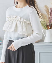 画像をギャラリービューアに読み込む, ジャガードフリルニット/MM438308