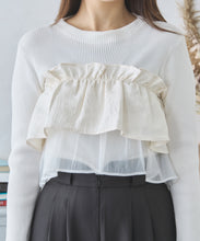 画像をギャラリービューアに読み込む, ジャガードフリルニット/MM438308