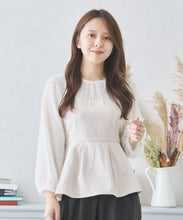 画像をギャラリービューアに読み込む, フリンジ切替ペプラムブラウス/MM438109