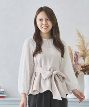 画像をギャラリービューアに読み込む, フリンジ切替ペプラムブラウス/MM438109
