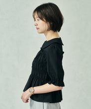 画像をギャラリービューアに読み込む, 一部店舗限定  シャーリングペプラムブラウス/TT558102