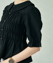 画像をギャラリービューアに読み込む, 一部店舗限定  シャーリングペプラムブラウス/TT558102