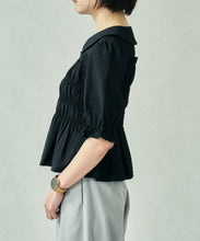 画像をギャラリービューアに読み込む, 一部店舗限定  シャーリングペプラムブラウス/TT558102
