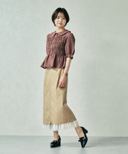 画像をギャラリービューアに読み込む, 一部店舗限定  シャーリングペプラムブラウス/TT558102