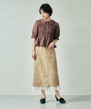 画像をギャラリービューアに読み込む, 一部店舗限定  シャーリングペプラムブラウス/TT558102