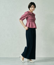 画像をギャラリービューアに読み込む, 一部店舗限定  シャーリングペプラムブラウス/TT558102