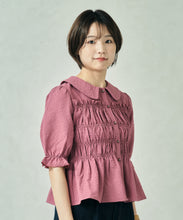 画像をギャラリービューアに読み込む, 一部店舗限定  シャーリングペプラムブラウス/TT558102