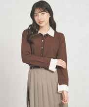 画像をギャラリービューアに読み込む, 一部店舗限定 レイヤード衿付きニット/TT558301