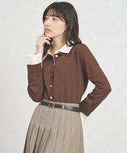 画像をギャラリービューアに読み込む, 一部店舗限定 レイヤード衿付きニット/TT558301