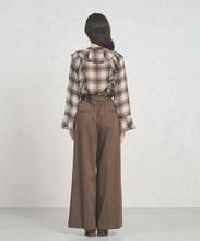 画像をギャラリービューアに読み込む, 一部店舗限定 フリルチェックブラウス/TT558103