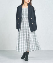 画像をギャラリービューアに読み込む, 【一部店舗限定】 2wayオフショルチェックフレアワンピース/MM557410