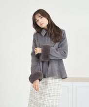 画像をギャラリービューアに読み込む, 【WEB限定】2way袖ファーペプラムコート/MM558601