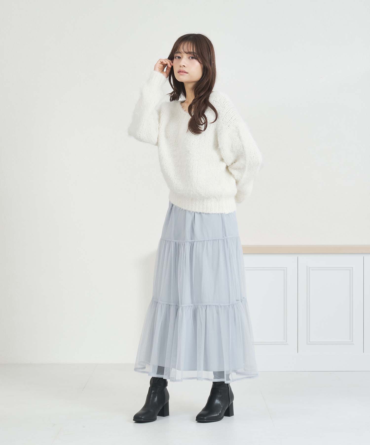 ニット×チュールスカートセットアップ/MM557408 – MISCH MASCH|31 Sons