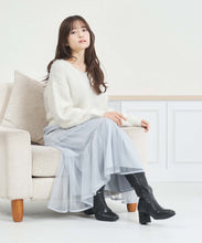 画像をギャラリービューアに読み込む, 【WEB限定】ニット×チュールスカートセットアップ/MM557408