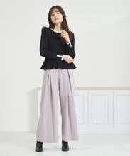 画像をギャラリービューアに読み込む, WEB限定 ペプラムラメ配色ニット/MM558307