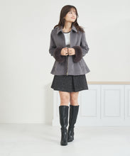 画像をギャラリービューアに読み込む, 【WEB限定】2way袖ファーペプラムコート/MM558601
