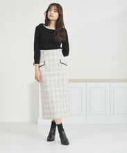 画像をギャラリービューアに読み込む, WEB限定 配色袖スリットリブニット/MM558305
