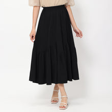 画像をギャラリービューアに読み込む, イレギュラー切替フレアスカート (ブラック)
