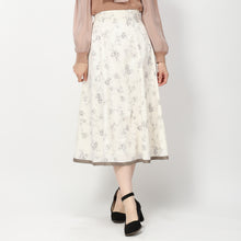 画像をギャラリービューアに読み込む, ラインフラワースカート【期間限定】7/30(日)23:59まで (ベージュ)