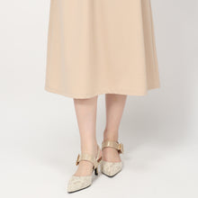 画像をギャラリービューアに読み込む, ベルト付きパフスリーブワンピース