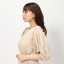 画像をギャラリービューアに読み込む, ベルト付きパフスリーブワンピース