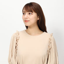 画像をギャラリービューアに読み込む, ベルト付きパフスリーブワンピース